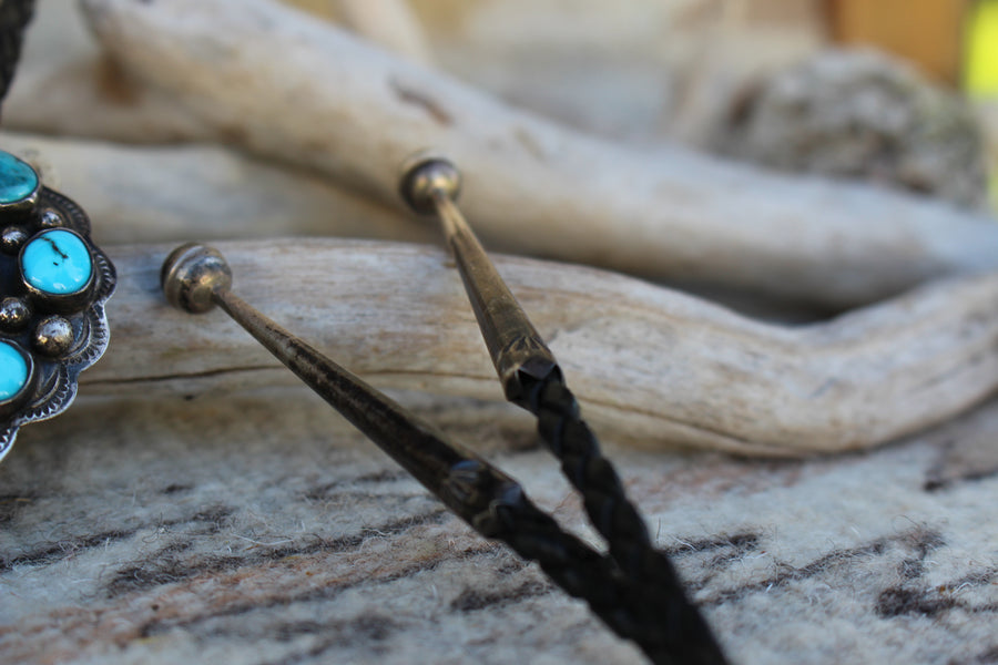 Vintage Turquoise Bolo Tie