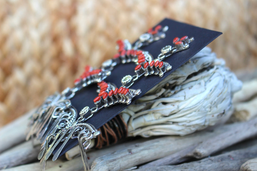 Red Chandelier Earrings