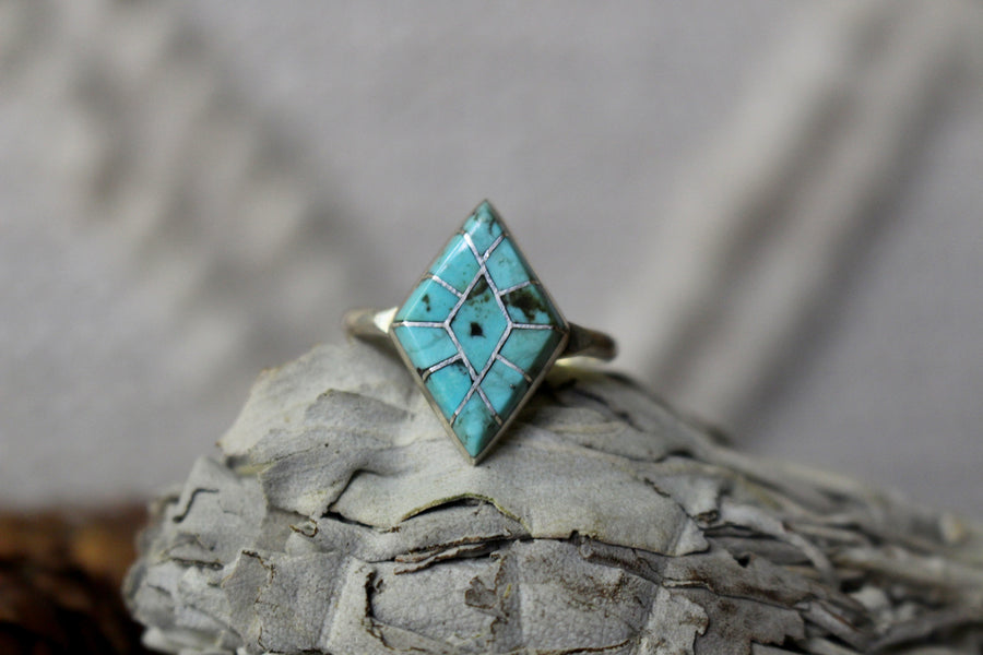 Turquoise Diamonds Ring