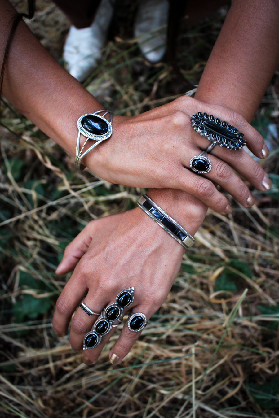 Black Onyx Bar Bracelet