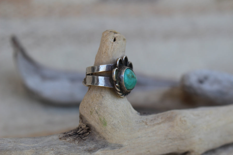 Vintage Turquoise Sunset Ring