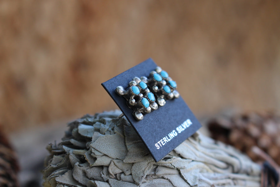Turquoise Dottie Studs