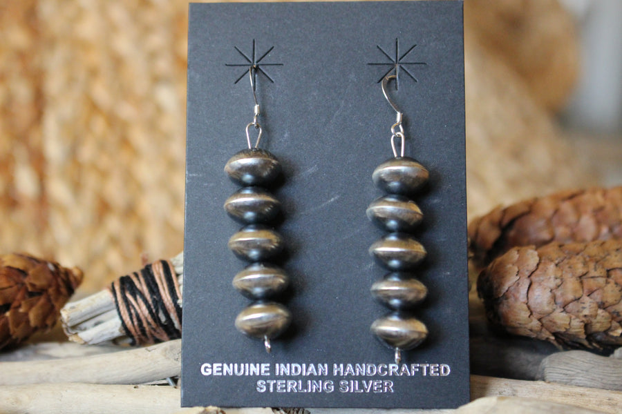 Navajo Pearl Drop Earrings