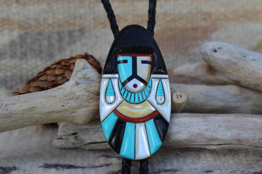 Native Kachina Bolo Tie