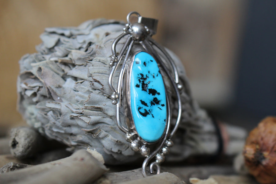 Turquoise Bloom Pendant