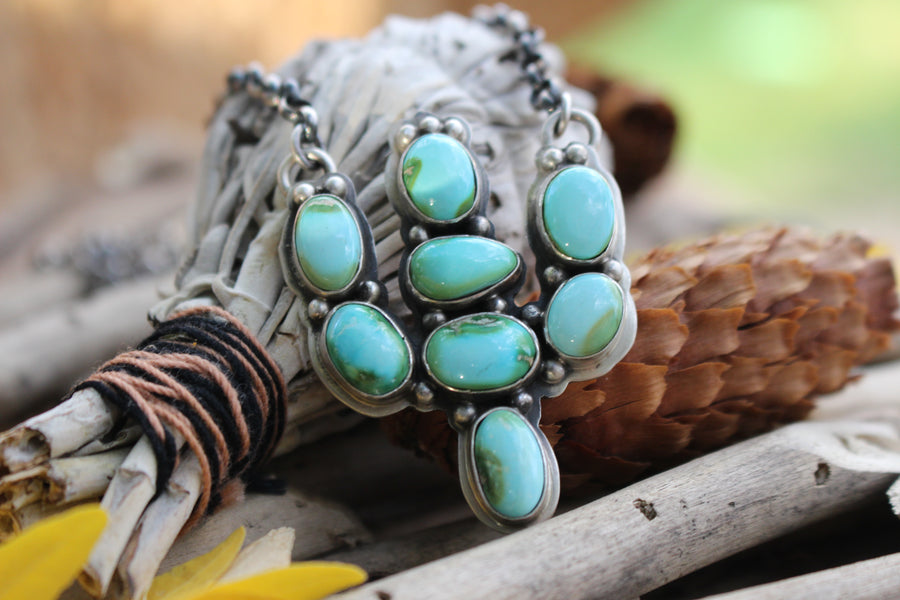 Turquoise Cactus Necklace
