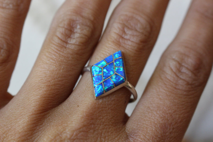 Blue Diamonds Ring