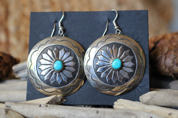 Turquoise Sun Earrings