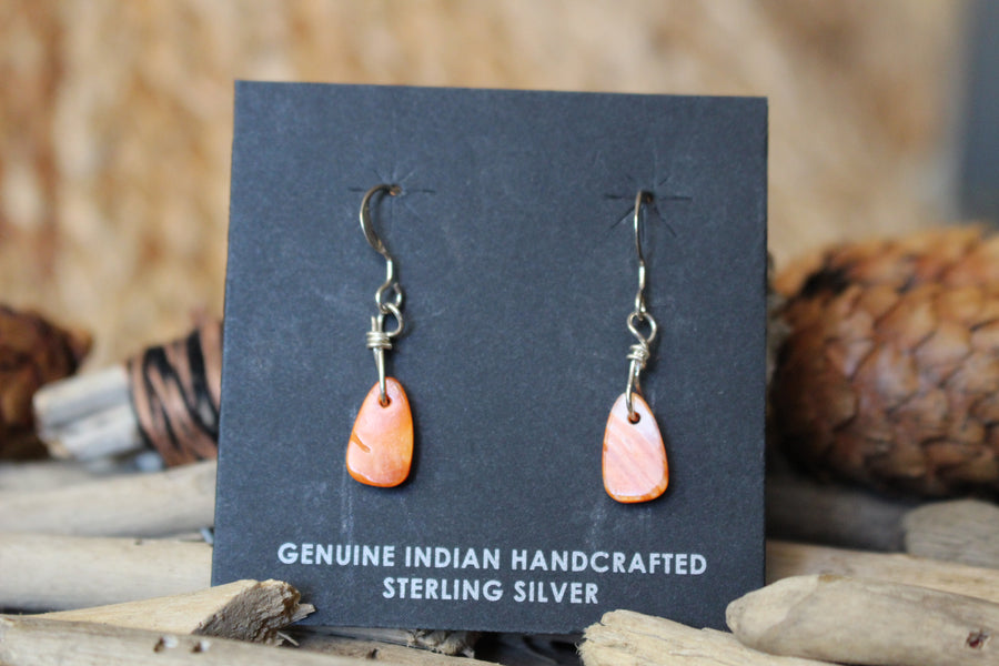 Spiny Oyster Slab Earrings