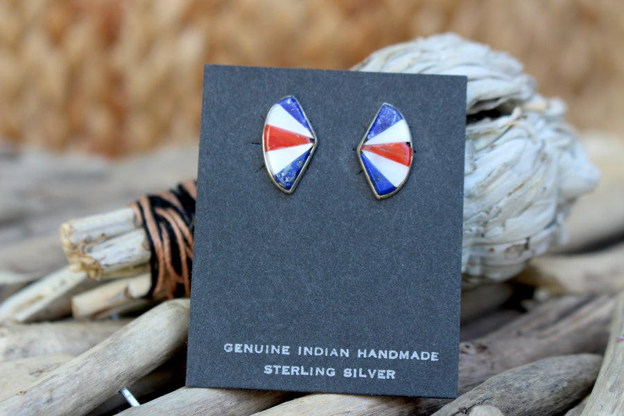 Red, White and Blue Studs