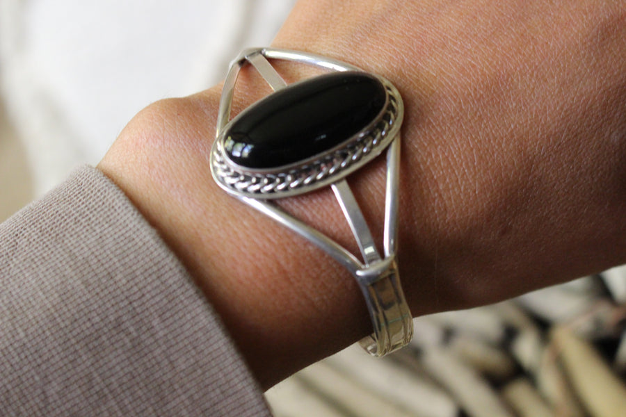 Black Onyx Arches Bracelet