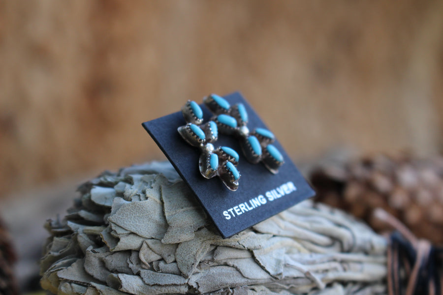 Turquoise Morning Studs