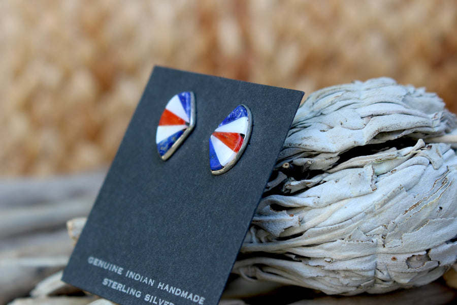 Red, White and Blue Studs