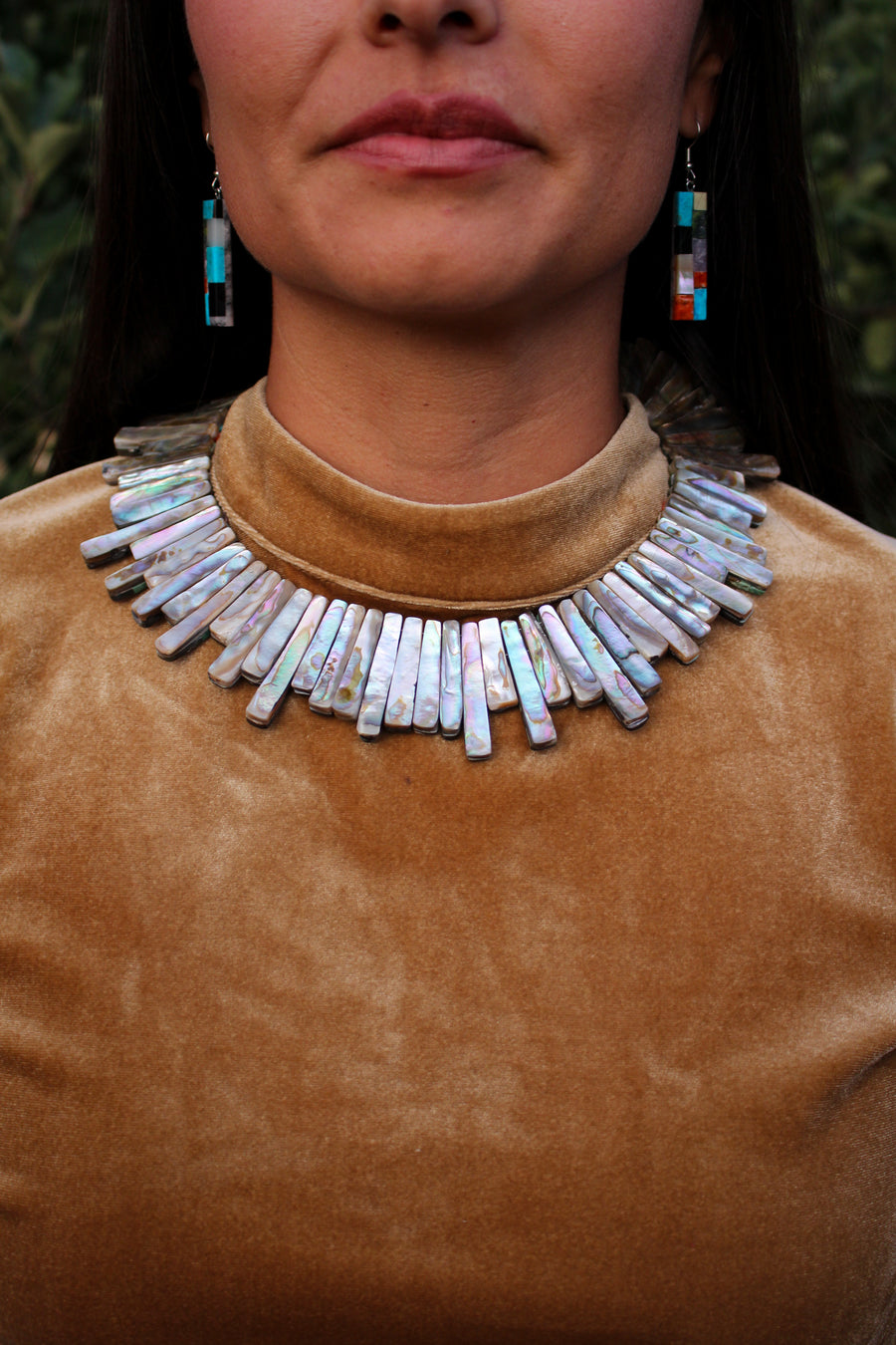 Abalone Reversible Necklace