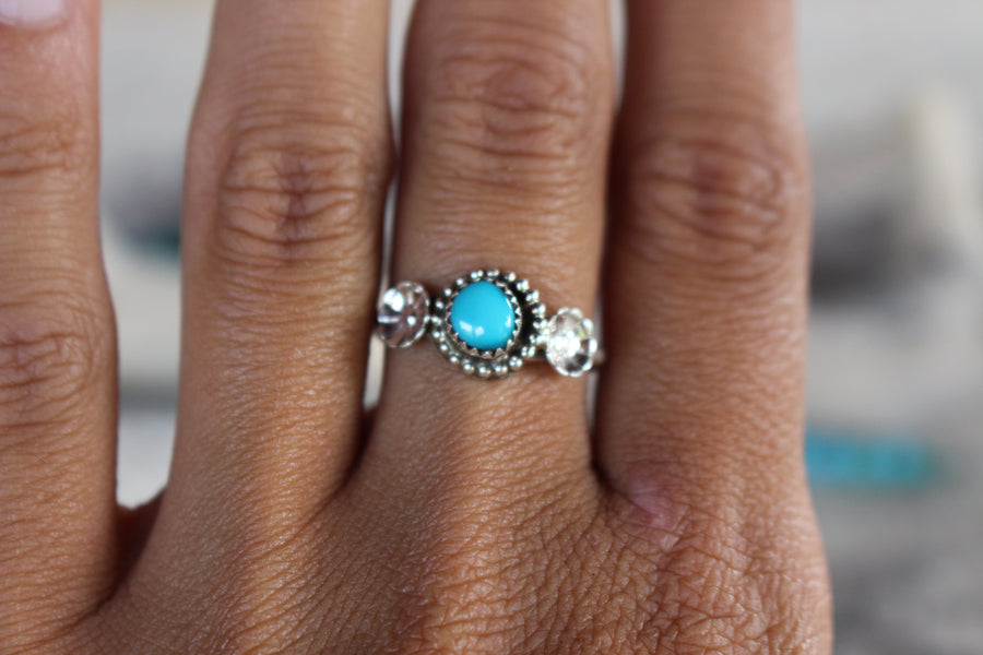 Turquoise Flower Ring