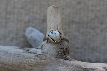 White Buffalo Taupe Ring