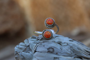 Orange Opal Wrap Ring
