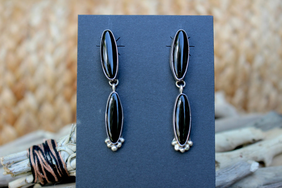 Black Onyx Sky Earrings