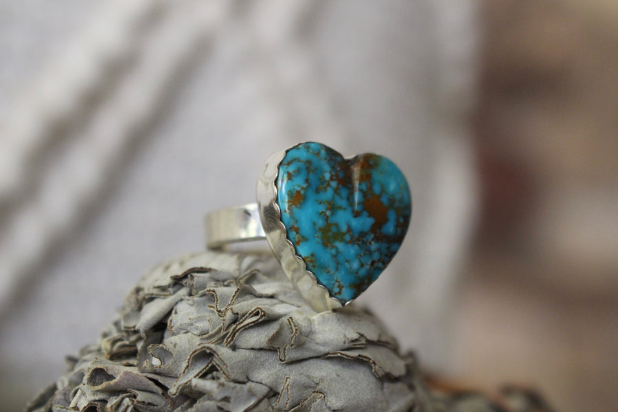 Turquoise Heart Ring