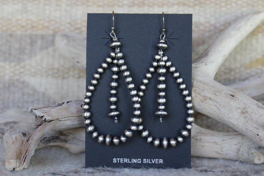 Navajo Pearl Drop Earrings