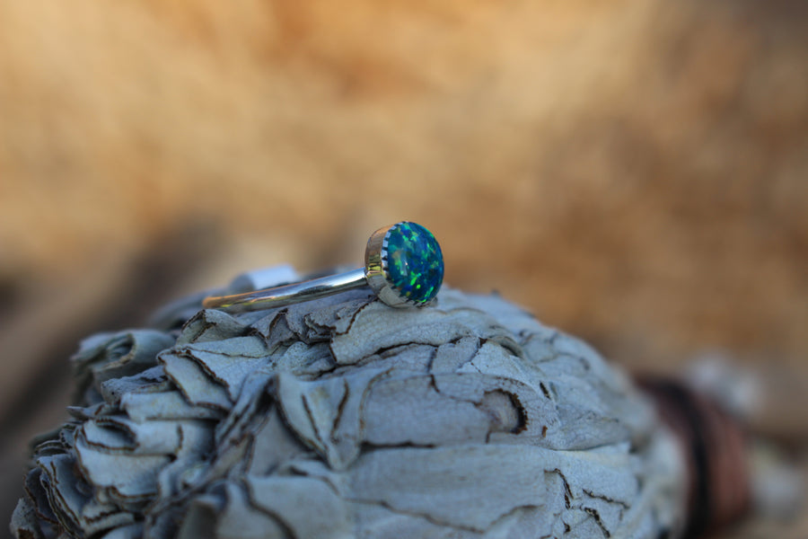 Midnight Opal Ring