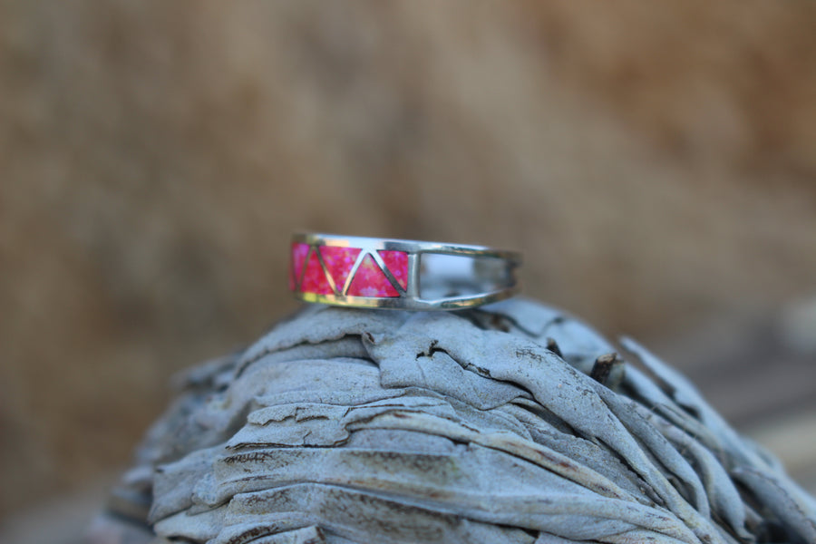 Pink Opal Hills Ring