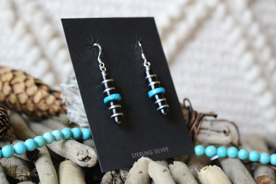 Black Onyx Night Earrings