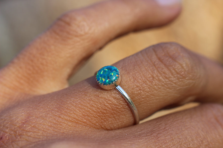 Midnight Opal Ring