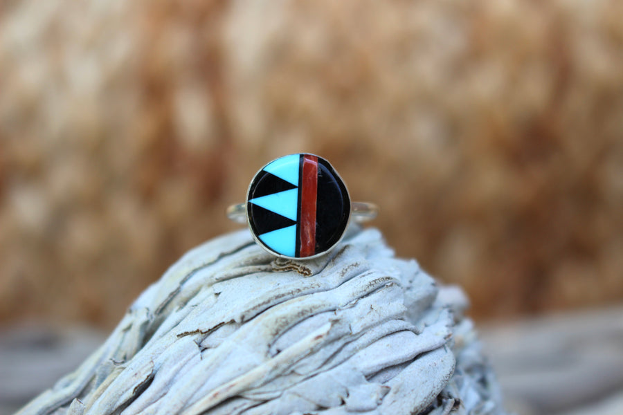 Round Multi Stone Ring