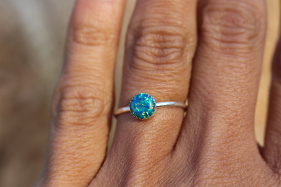 Midnight Opal Ring