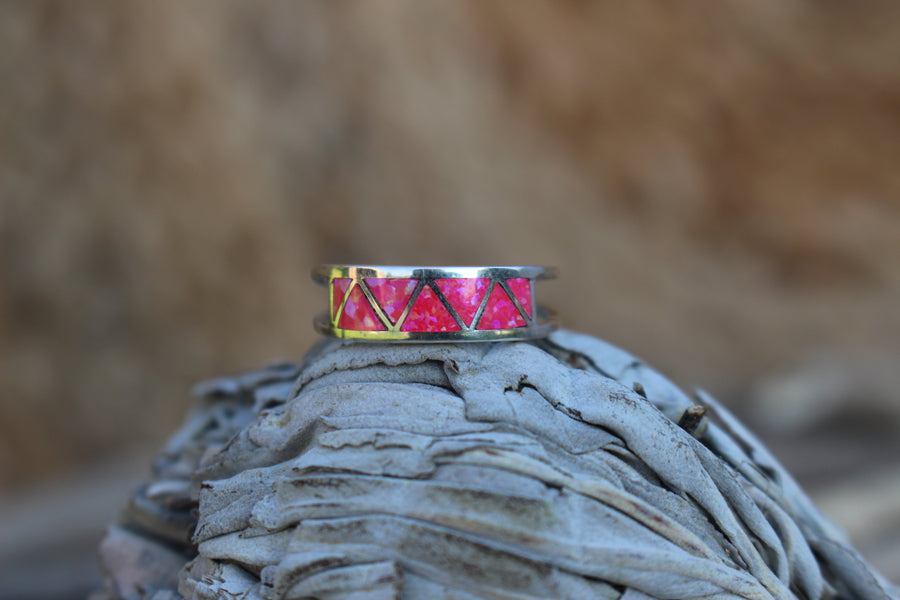 Pink Opal Hills Ring