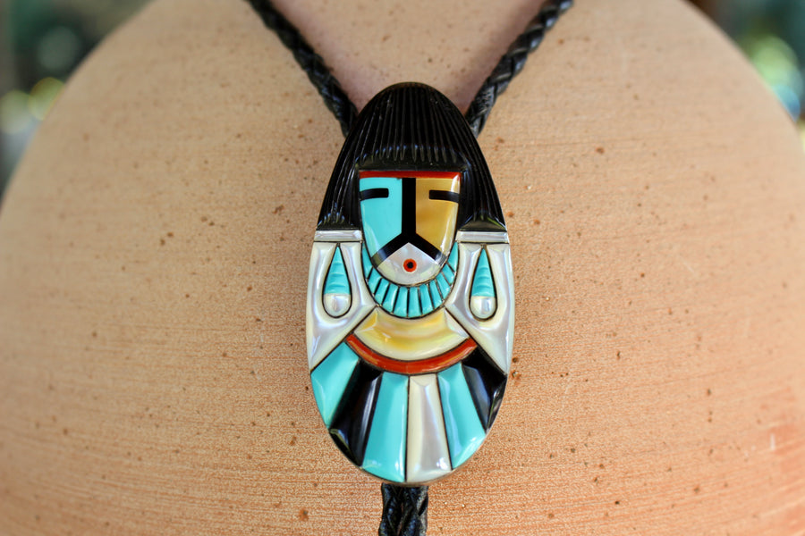 Native Kachina Bolo Tie