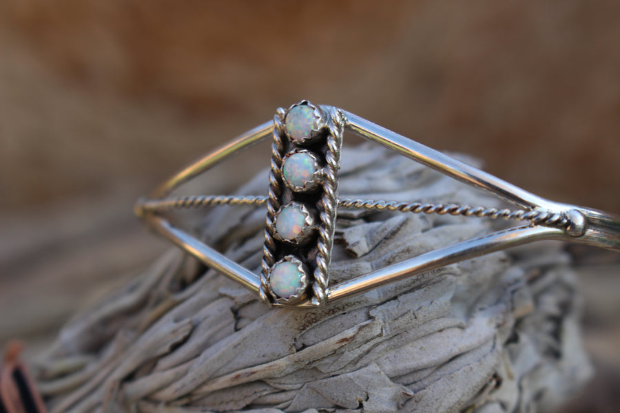 White Opal Dottie Bracelet