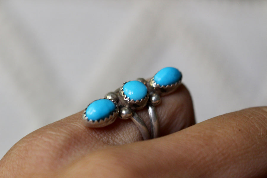 Triple Turquoise Ring