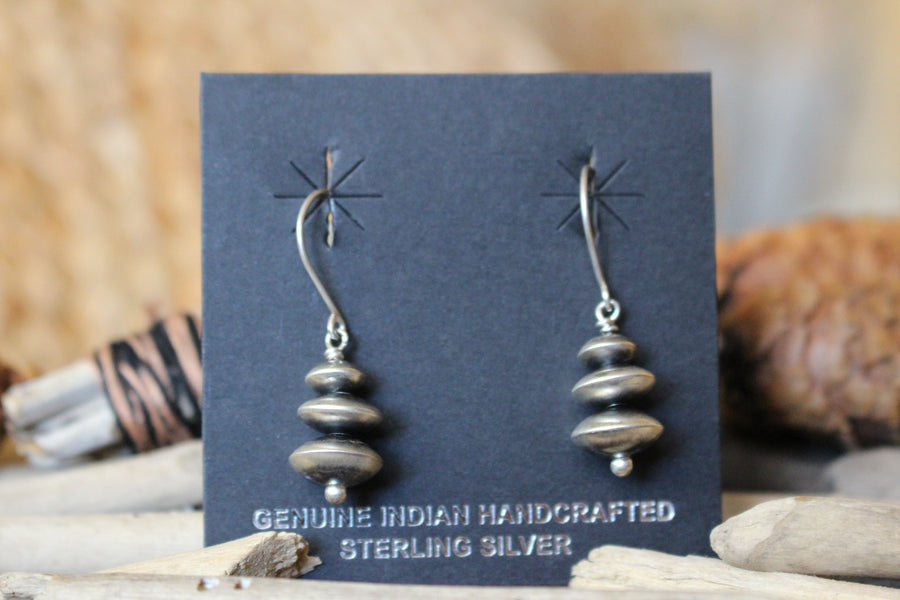 Navajo Pearl Disc Earrings