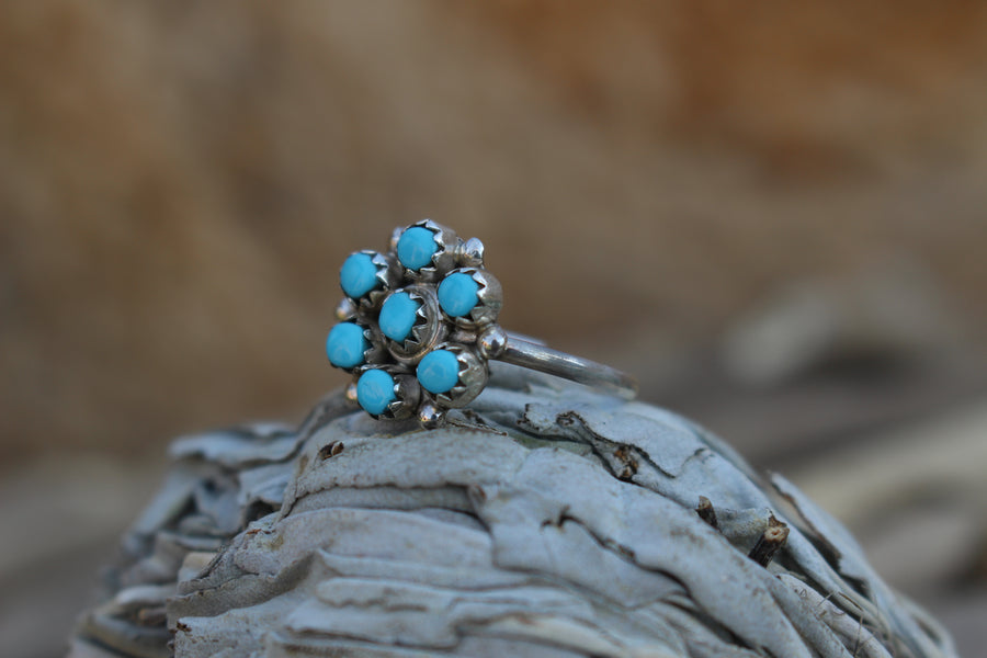 Turquoise Flower Ring