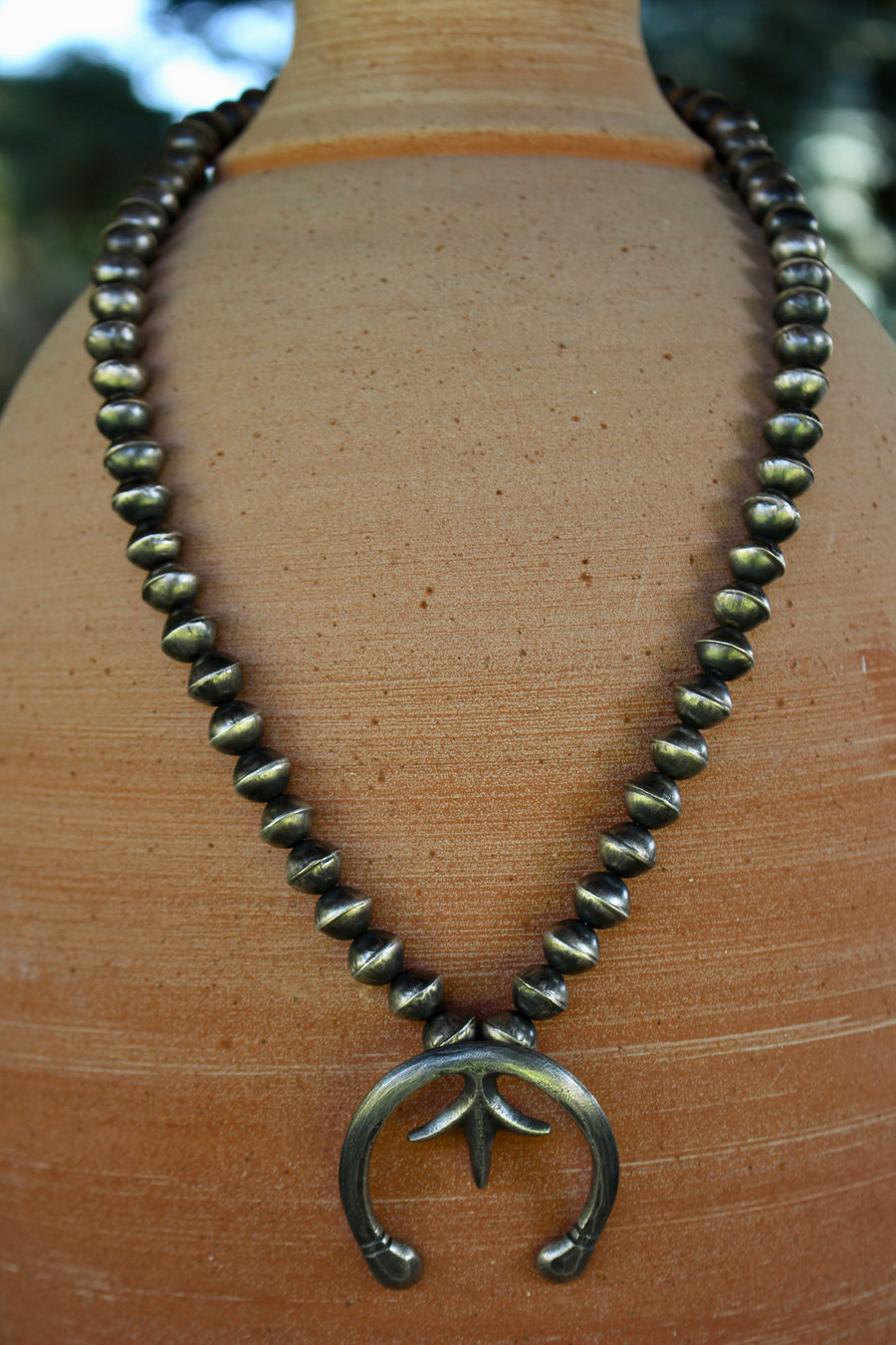 Sterling Squash Blossom Necklace