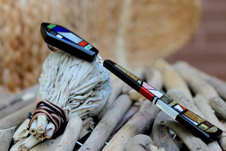 Pueblo Inlay Drop Pendant