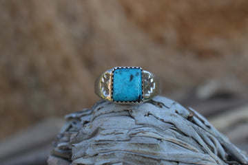 Turquoise Arches Ring