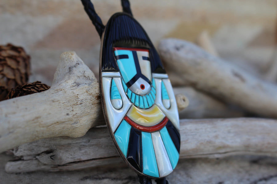 Native Kachina Bolo Tie