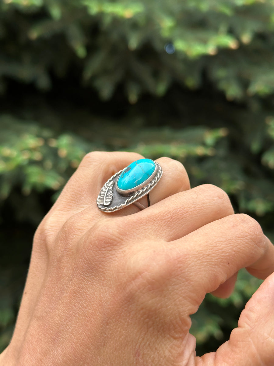 Vintage Turquoise Sage Ring