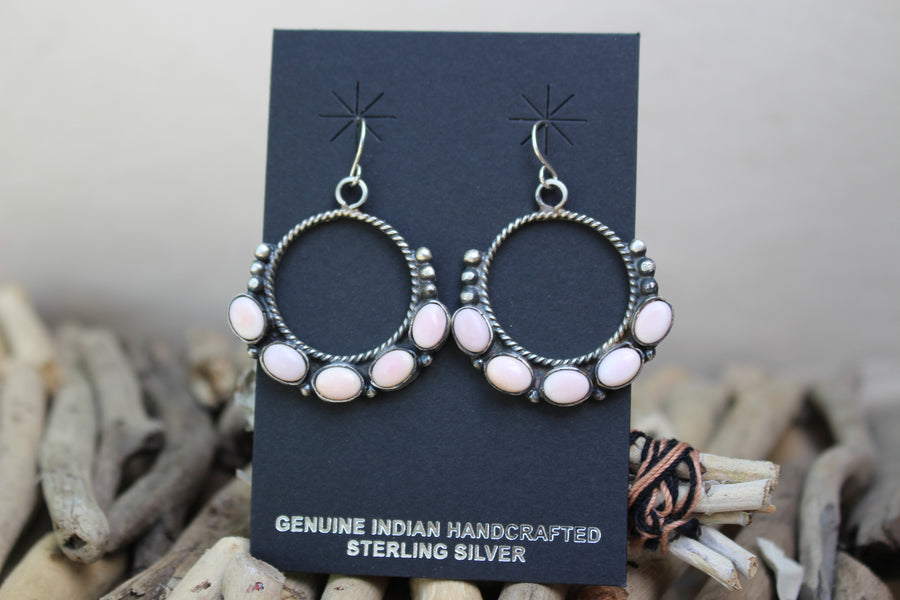 Pink Conch Earrings