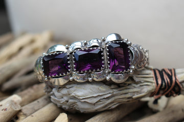 Amethyst Blossom Bracelet