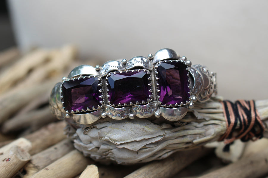 Amethyst Blossom Bracelet