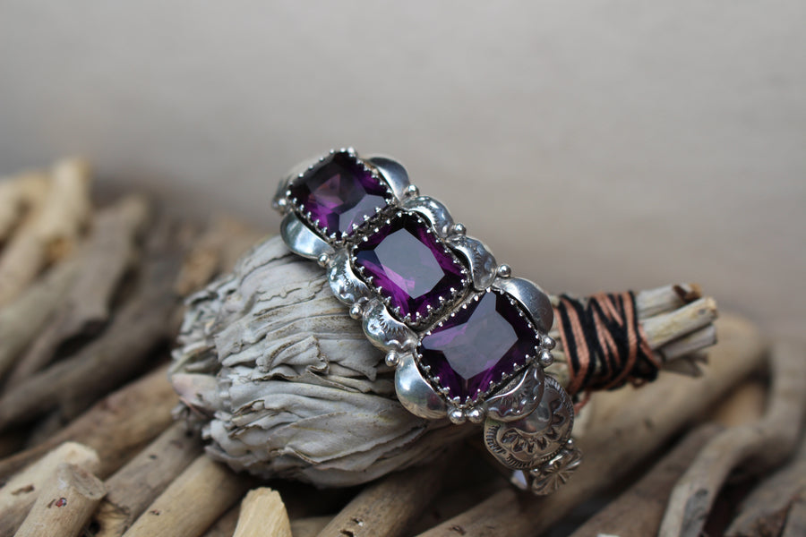 Amethyst Blossom Bracelet