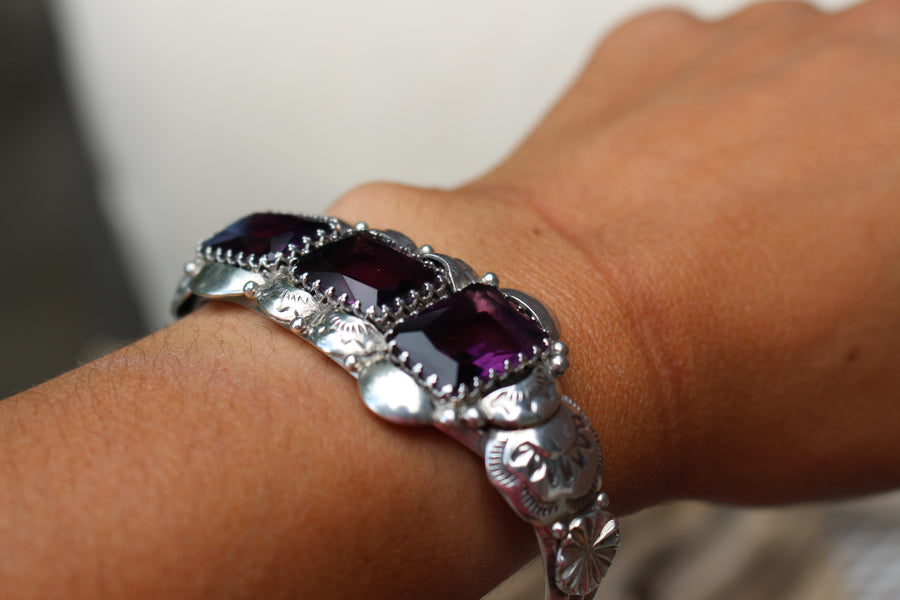 Amethyst Blossom Bracelet