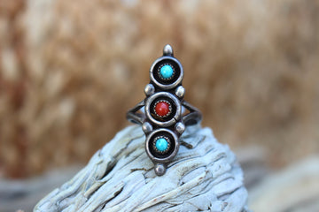 Vintage Multi Stone Dottie Ring