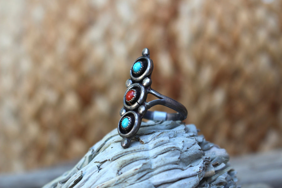 Vintage Multi Stone Dottie Ring