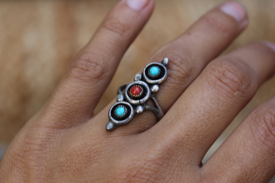 Vintage Multi Stone Dottie Ring