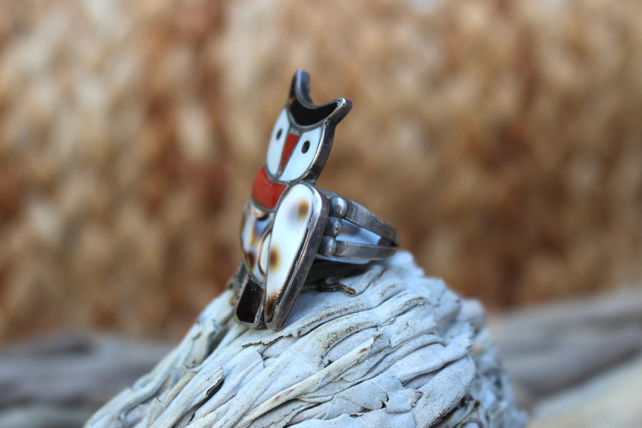 Vintage Owl Ring